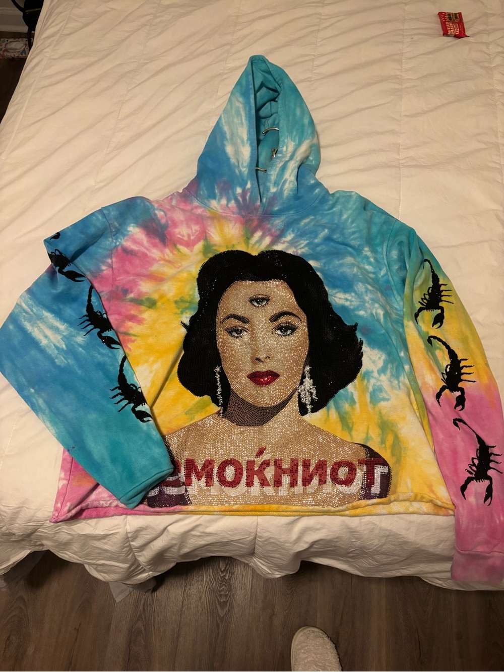 Fashion rebels Westside Gunn Griselda Armani rhinestone Liz 2 tie dye Hoodie L
